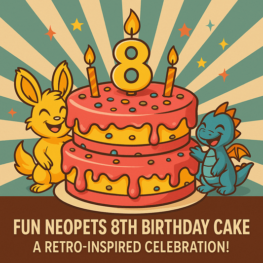Fun Neopets 8th Birthday Cake – A Retro-Inspired Celebration! - Birthday911