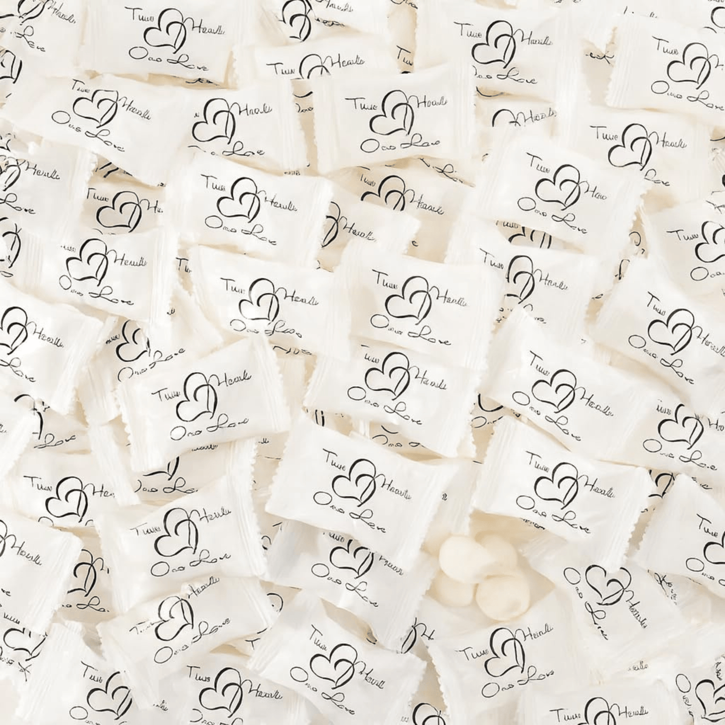 216ct Butter Mints Bulk Candy – "Two Hearts" Buttermints Individually Wrapped for Guests, Thank You Mints, and Wedding Welcome Bag Stuffers - Birthday911