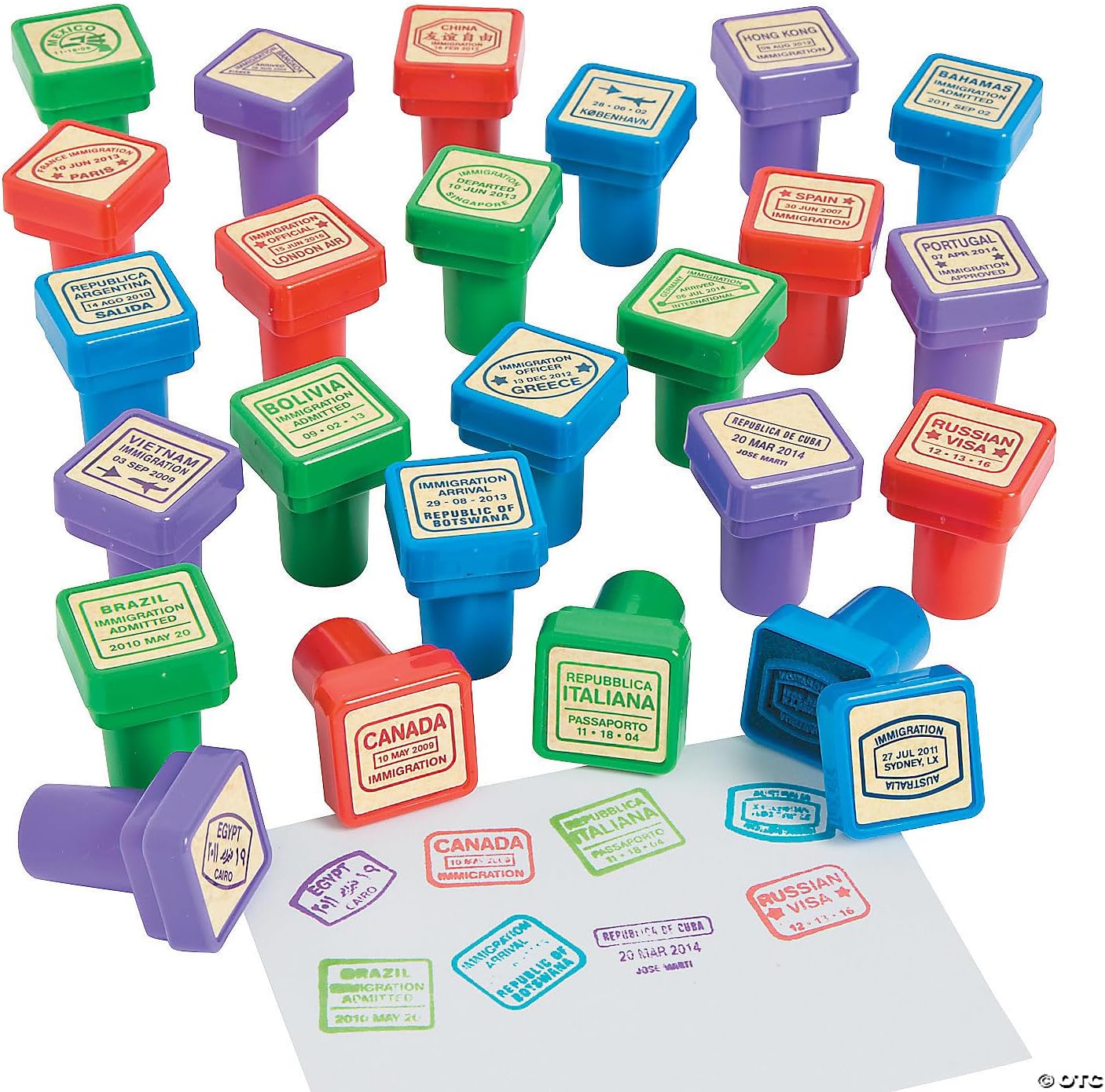 48 Pack Passport Stamps for Kids - Birthday911