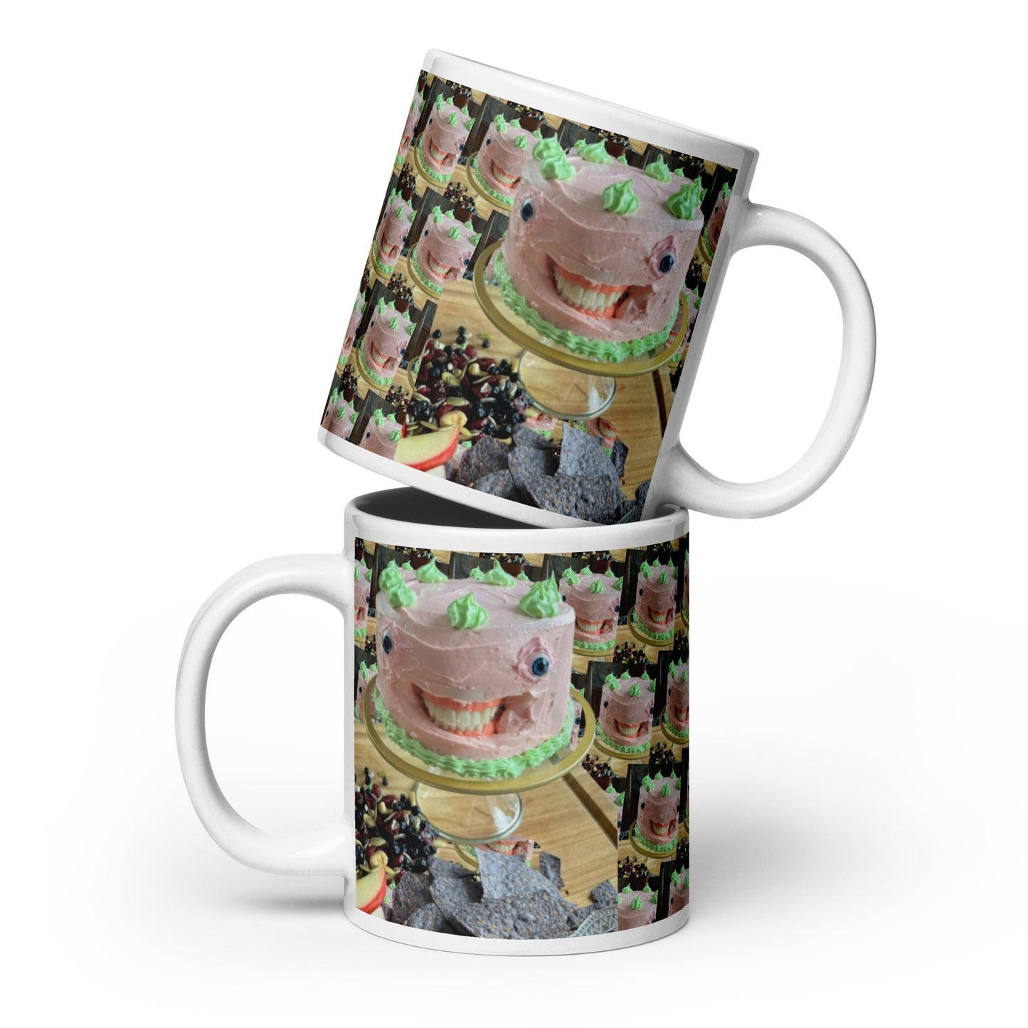 Freaky Cake Creature Mug – Surreal Food Art for Horror Lovers - Birthday911