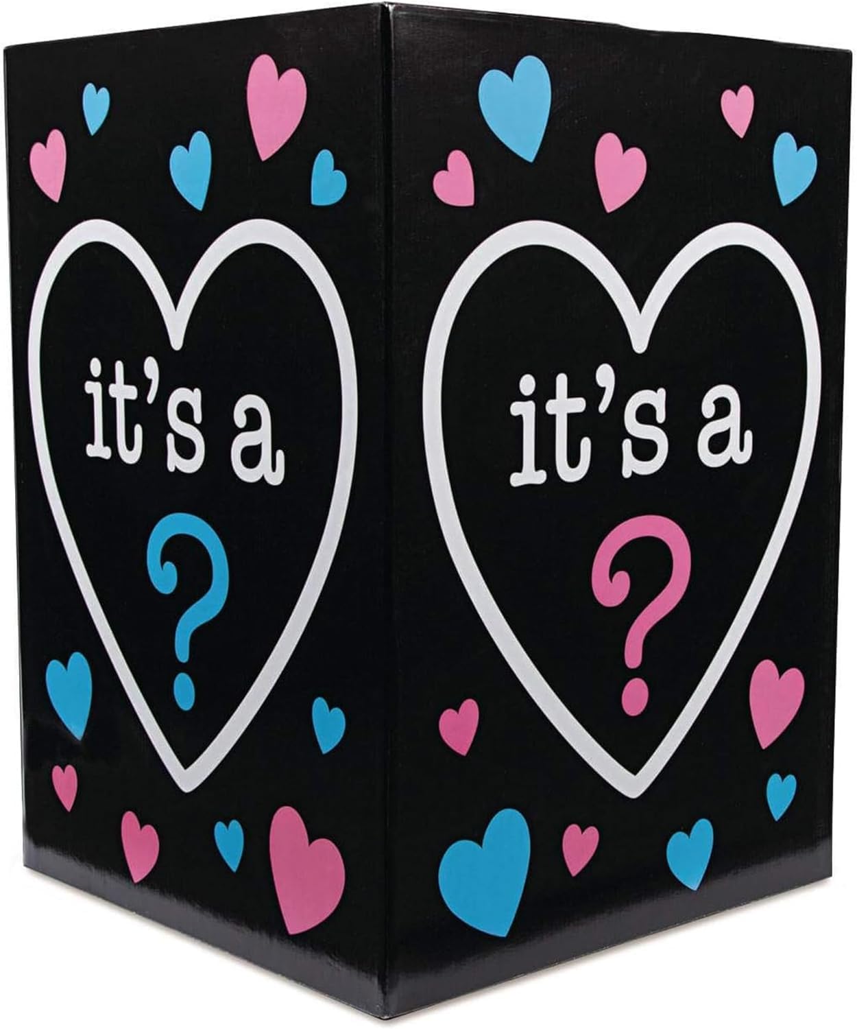 Gender Reveal Balloon Box with Lid and Bonus Team Boy/Girl Tape - Birthday911