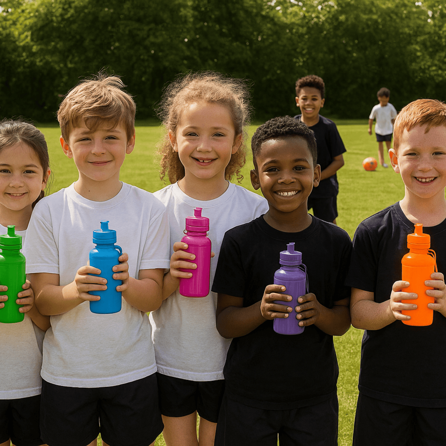 Kids Water Bottle Bulk 24 Pack, BPA Free Water Bottles Bulk for Kids - 24 Pack BPA - Free Bulk Waterbottles, Lightweight & Reusable - Great for School, Parties, VBS & Birthday Favors - Birthday911