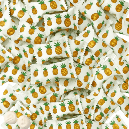 216ct Bulk Summer Butter mints – Individually Wrapped Butter Mints for Tropical Candy Buffets, Beach Parties, and Celebration Favors, Pineapple Wrapper Mint Flavor - Birthday911