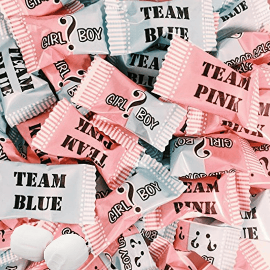 216ct Gender Reveal Buttermints – Individually Wrapped Pink and Blue Candy for Baby Shower Favors, Gender Reveal Snacks, Team Pink and Team Blue - Birthday911