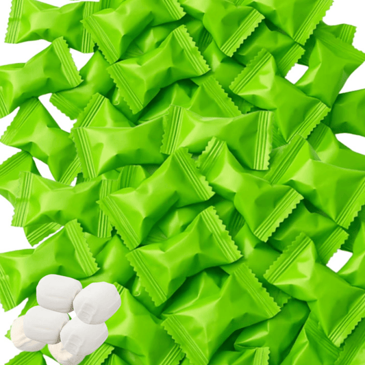216ct Lime Green Butter Mints Individually Wrapped Bulk – Neon Buttermints for Weddings, Graduation, Candy Buffets and Christmas – Soft Green Mints - Birthday911