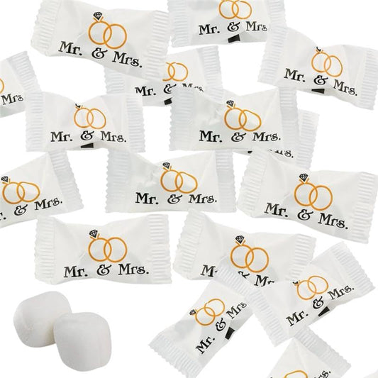 216ct Mr. and Mrs. Wedding Buttermints Individually Wrapped - Birthday911