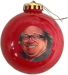 Danny D Red Christmas Ball Ornament – Funny Birthday Gift for Always Sunny Fans, 3.25" Celebrity Tree Decor - Birthday911