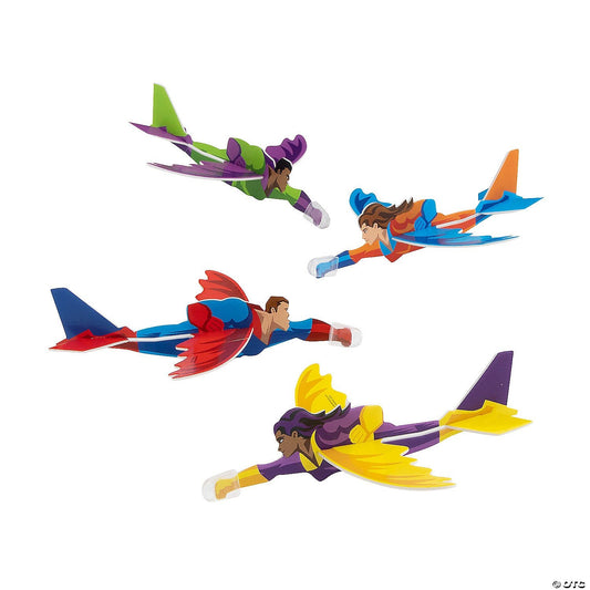Foam Superhero Gliders (16 pcs) - Birthday911
