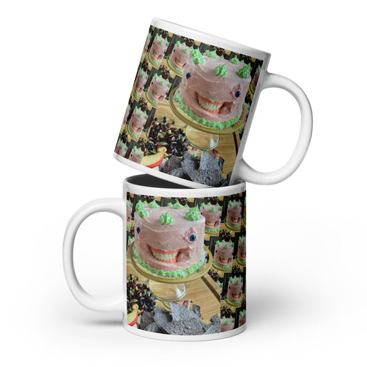 Freaky Cake Creature Mug – Surreal Food Art for Horror Lovers - Birthday911