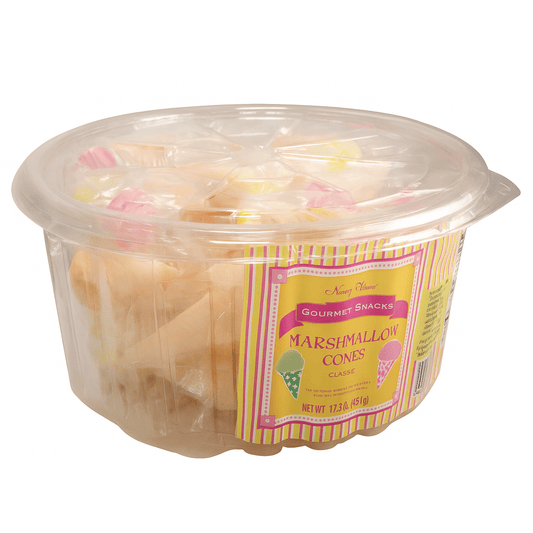 Marshmallow Ice Cream Cones Candy – Mini Sugar Cones Filled with Fluffy Marshmallow Cream & Colorful Marshmallows – Fun Nostalgic Treats for Parties, Kids, Easter, & Stocking Stuffers - Birthday911