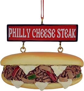 Philly Cheesesteak Christmas Ornament – Funny Foodie Gift by Kurt Adler - Birthday911