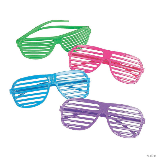 Plastic Shutter Shading Glasses (16 pcs) - Birthday911