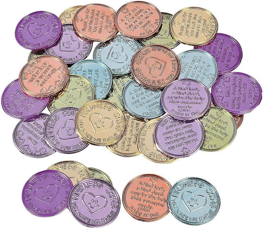 Tree Treasures 288 - Pack Motivational Kindness Coins Bulk Bundle - Birthday911