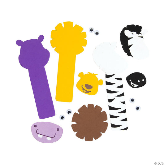 Zoo Animal Bookmarks Craft Kit — Birthday Party Activity (Makes 24) - Birthday911